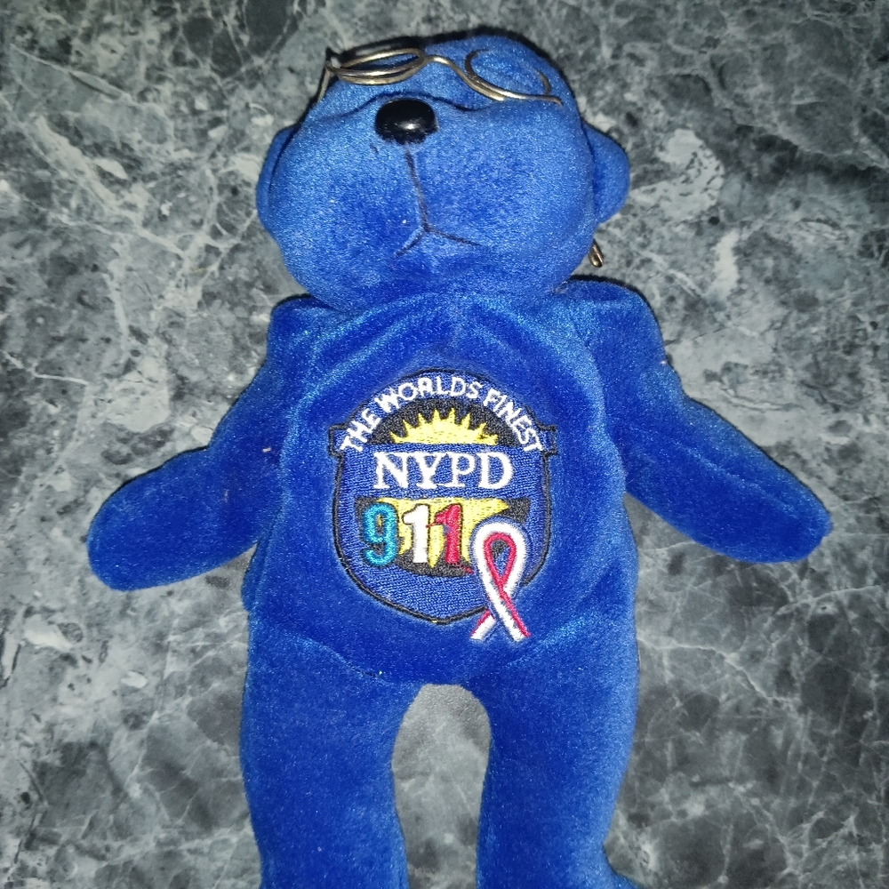Blue NYPD 9/11 Commemorative Bear